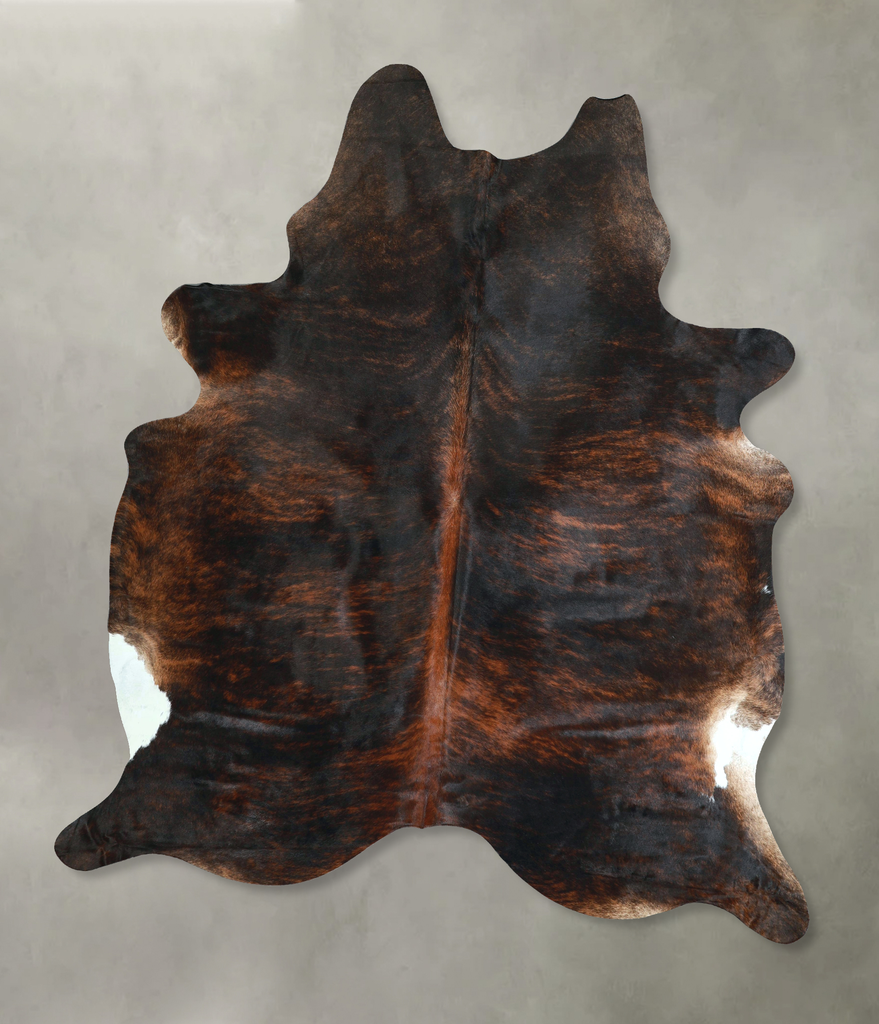 Dark Brindle XX-Large Brazilian Cowhide Rug 8'4"H x 6'6"W #A48572 by Hudson Hides