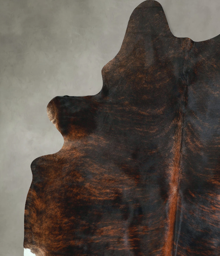 Dark Brindle XX-Large Brazilian Cowhide Rug 8'4"H x 6'6"W #A48572 by Hudson Hides