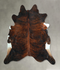 Dark Brindle XX-Large Brazilian Cowhide Rug 7'1