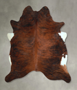 Dark Brindle X-Large Brazilian Cowhide Rug 6'10"H x 6'6"W #A48576 by Hudson Hides