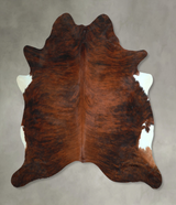 Dark Brindle X-Large Brazilian Cowhide Rug 6'10"H x 6'6"W #A48576 by Hudson Hides
