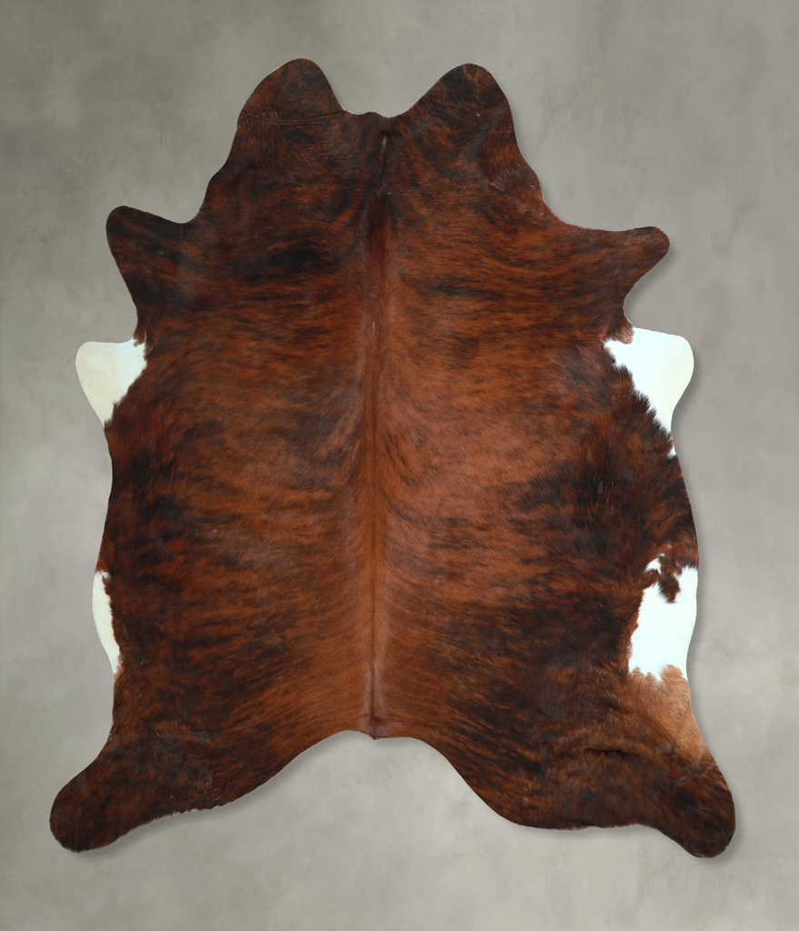 Dark Brindle X-Large Brazilian Cowhide Rug 6'10"H x 6'6"W #A48576 by Hudson Hides