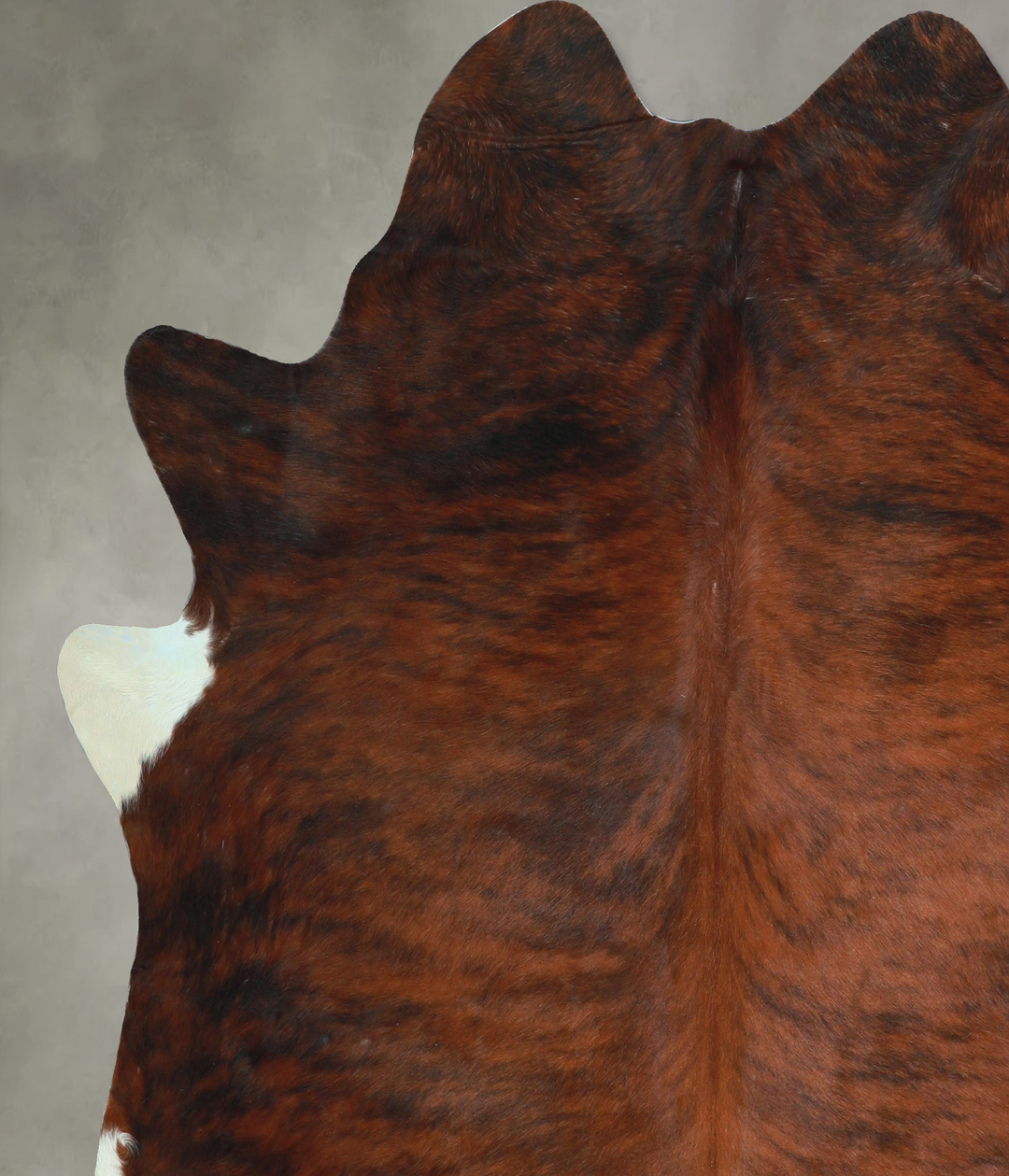 Dark Brindle X-Large Brazilian Cowhide Rug 6'10"H x 6'6"W #A48576 by H
