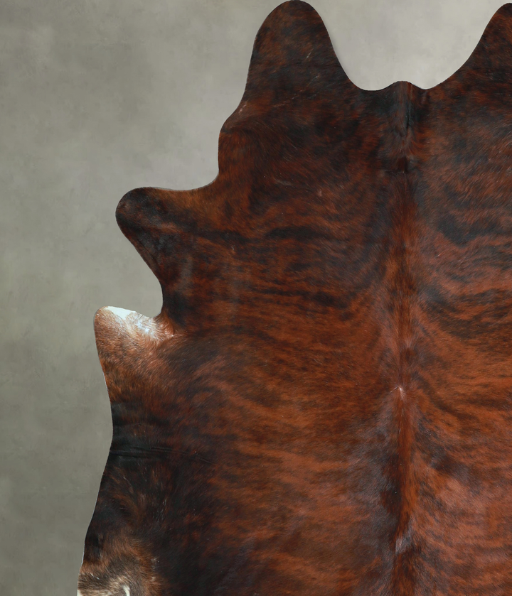 Dark Brindle XX-Large Brazilian Cowhide Rug 7'11"H x 7'4"W #A48577 by Hudson Hides