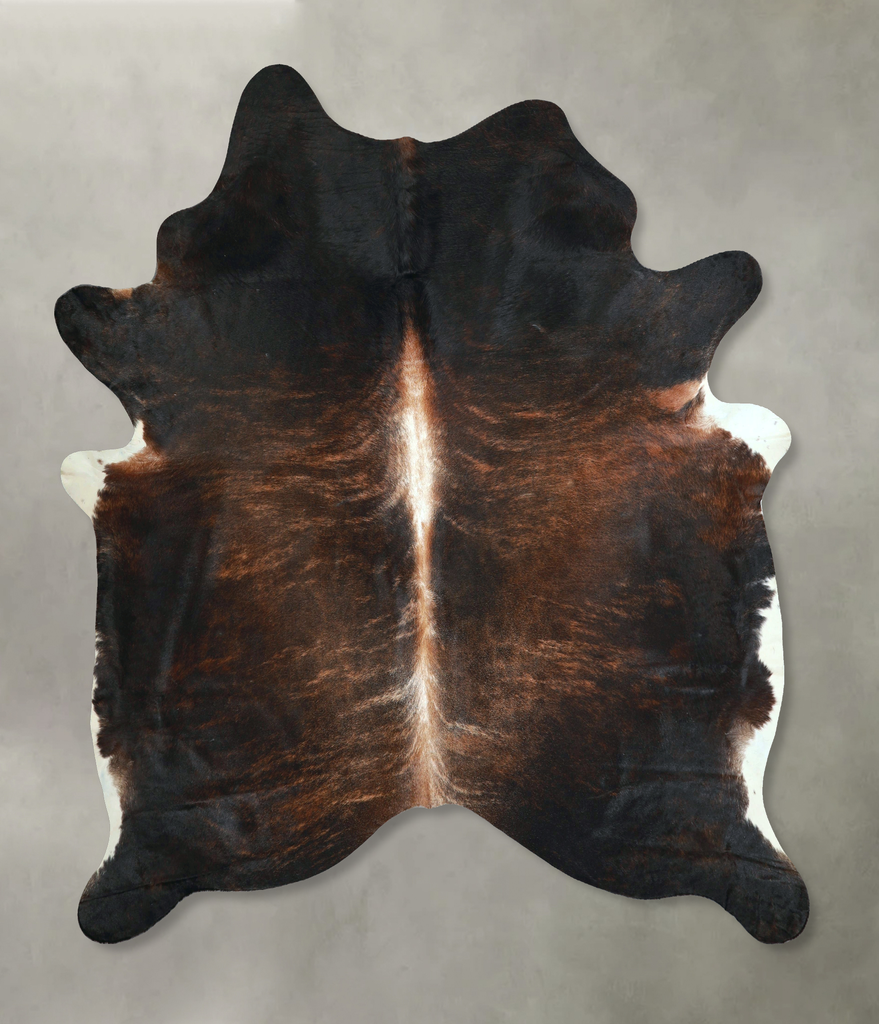 Dark Brindle XX-Large Brazilian Cowhide Rug 7'6"H x 6'9"W #A48581 by Hudson Hides