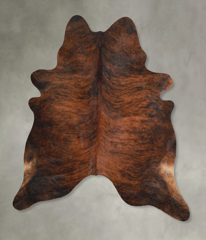 Dark Brindle XX-Large Brazilian Cowhide Rug 7'7"H x 7'0"W #A48584 by Hudson Hides