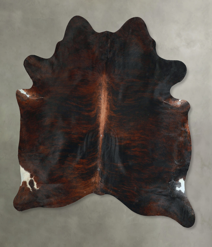 Dark Brindle X-Large Brazilian Cowhide Rug 6'11"H x 6'2"W #A48585 by Hudson Hides