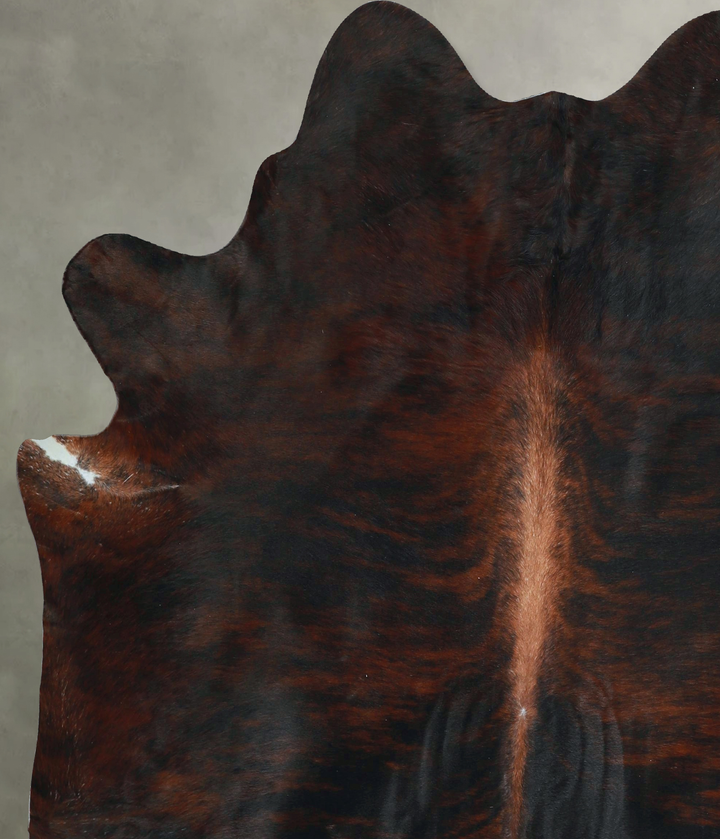 Dark Brindle X-Large Brazilian Cowhide Rug 6'11"H x 6'2"W #A48585 by Hudson Hides