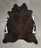Dark Brindle X-Large Brazilian Cowhide Rug 6'11