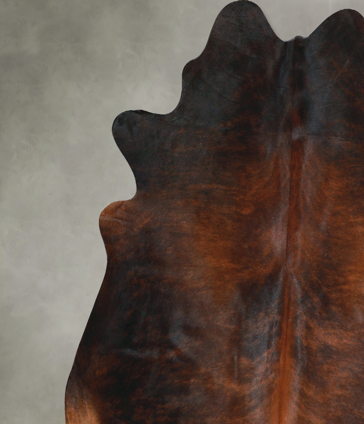 Dark Brindle XX-Large Brazilian Cowhide Rug 7'0"H x 7'3"W #A48589 by Hudson Hides