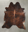 Dark Brindle X-Large Brazilian Cowhide Rug 7'1"H x 6'9"W #A48590 by Hudson Hides