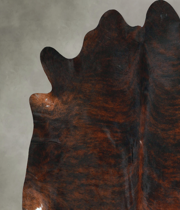 Dark Brindle X-Large Brazilian Cowhide Rug 6'5"H x 6'8"W #A48591 by Hudson Hides