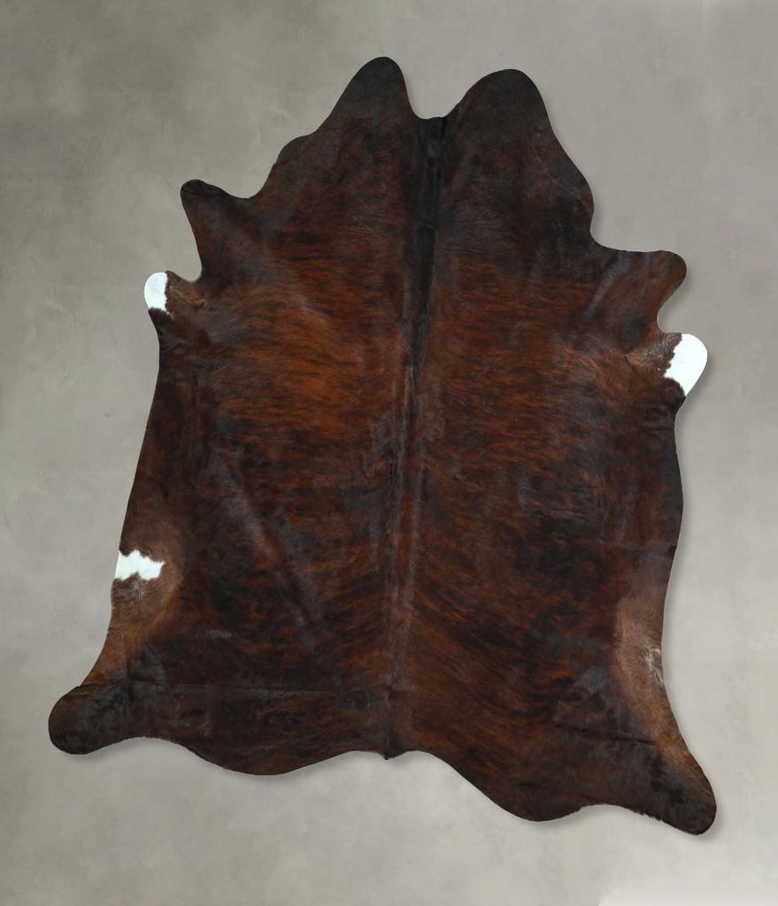 Dark Brindle XX-Large Brazilian Cowhide Rug 7'11"H x 7'6"W #A48601 by Hudson Hides