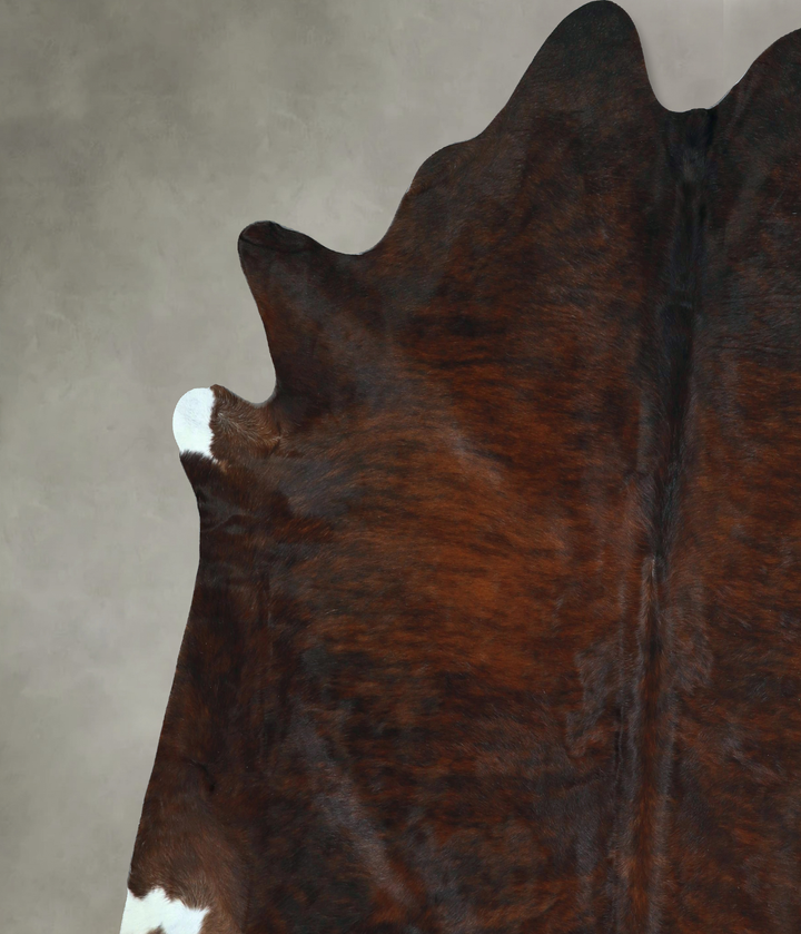 Dark Brindle XX-Large Brazilian Cowhide Rug 7'11"H x 7'6"W #A48601 by Hudson Hides