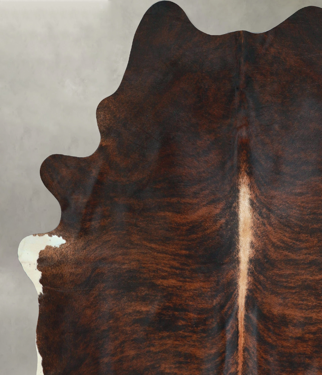 Dark Brindle X-Large Brazilian Cowhide Rug 7'6"H x 6'4"W #A48610 by Hu