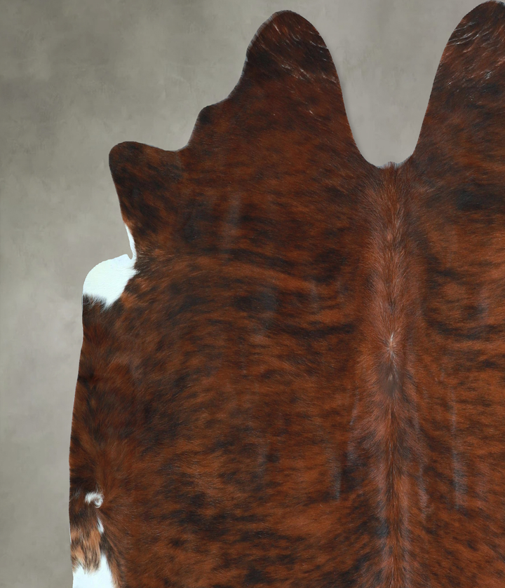 Dark Brindle X-Large Brazilian Cowhide Rug 6'4"H x 6'11"W #A48611 by Hudson Hides