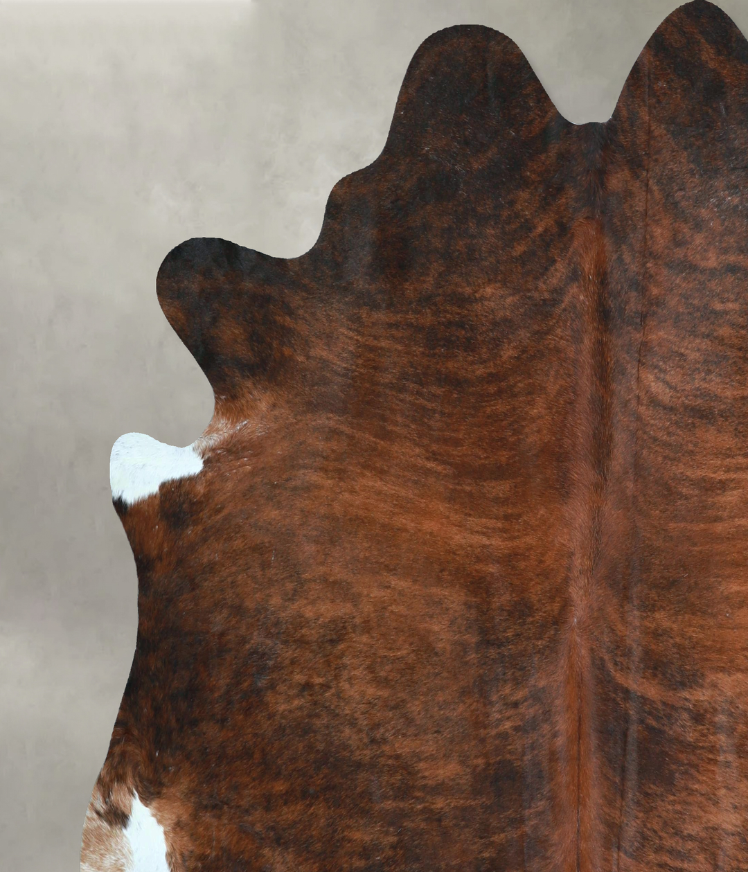 Dark Brindle X-Large Brazilian Cowhide Rug 6'5"H x 6'9"W #A48613 by Hu