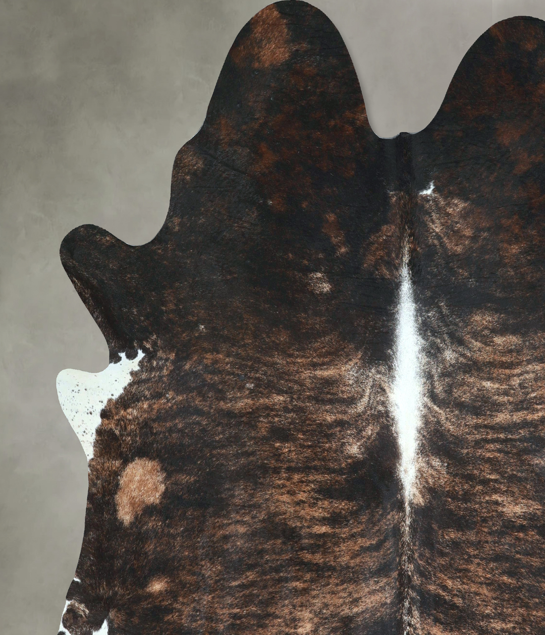 Dark Brindle XX-Large Brazilian Cowhide Rug 7'5"H x 7'0"W #A48617 by H