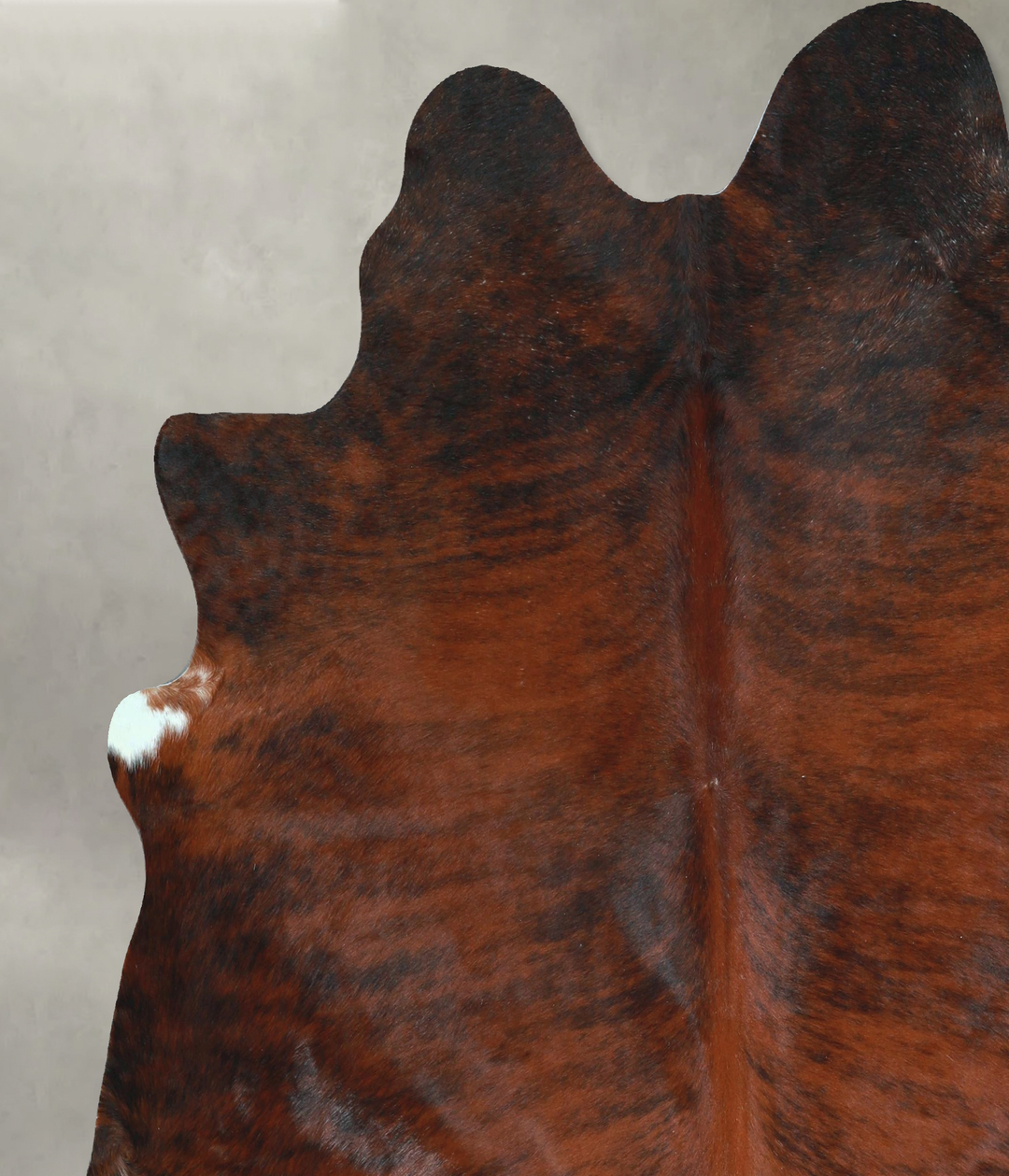 Dark Brindle X-Large Brazilian Cowhide Rug 6'11"H x 6'8"W #A48619 by H