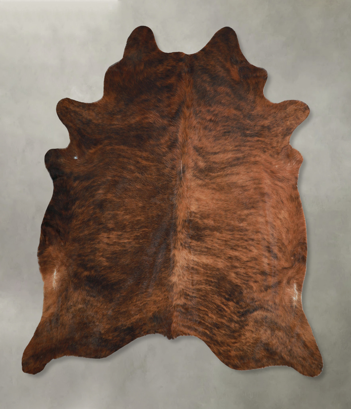 Dark Brindle XX-Large Brazilian Cowhide Rug 7'10"H x 6'11"W #A48623 by Hudson Hides