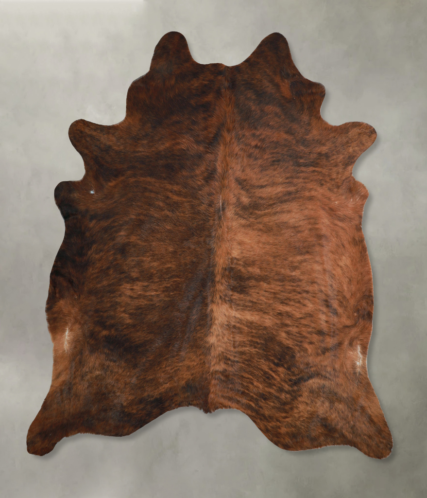 Dark Brindle XX-Large Brazilian Cowhide Rug 7'10"H x 6'11"W #A48623 by Hudson Hides