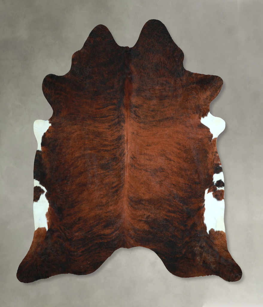 Dark Brindle XX-Large Brazilian Cowhide Rug 7'5"H x 7'6"W #A48626 by Hudson Hides