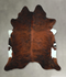 Dark Brindle XX-Large Brazilian Cowhide Rug 7'5