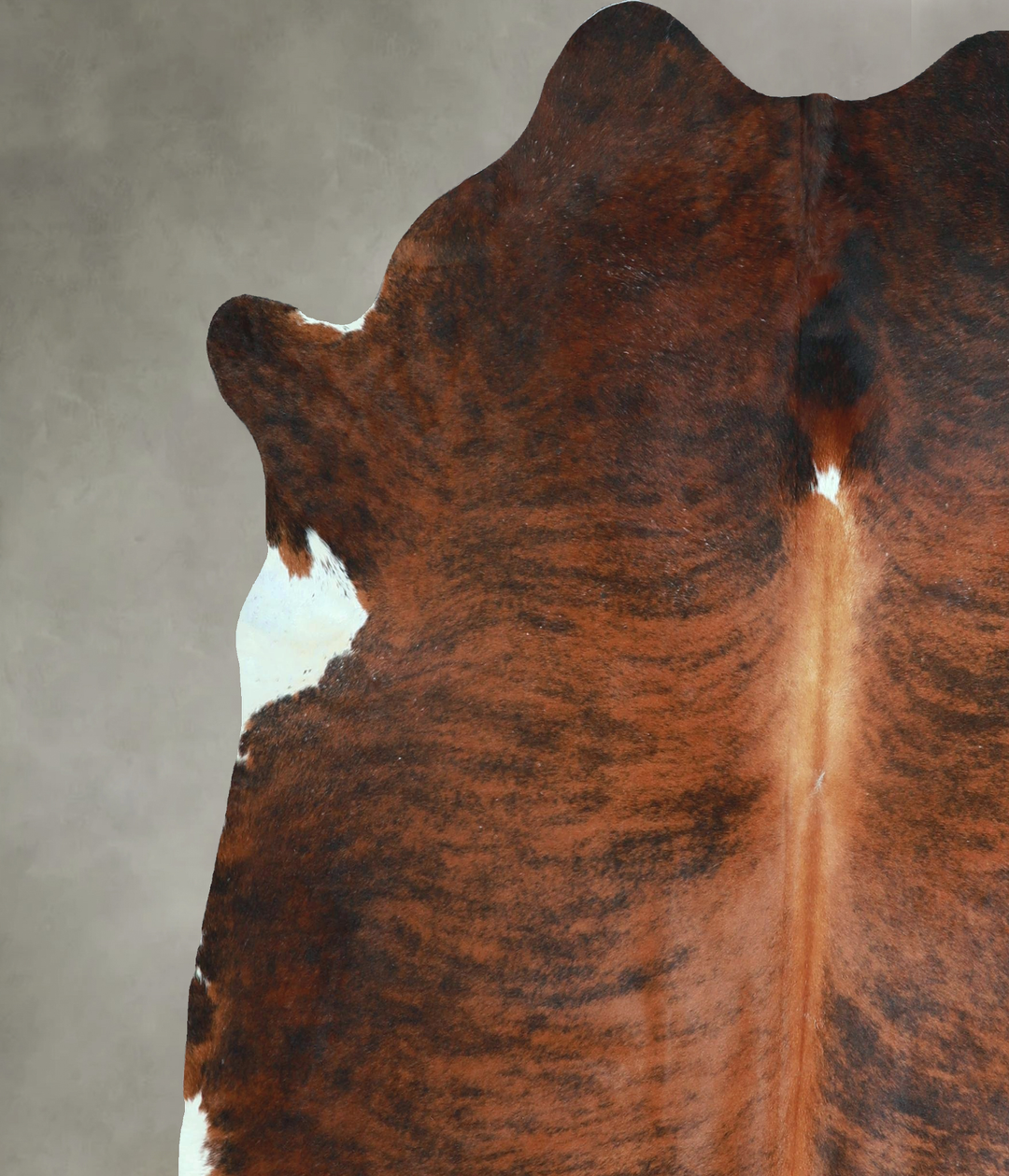 Dark Brindle X-Large Brazilian Cowhide Rug 6'11"H x 6'6"W #A48628 by H