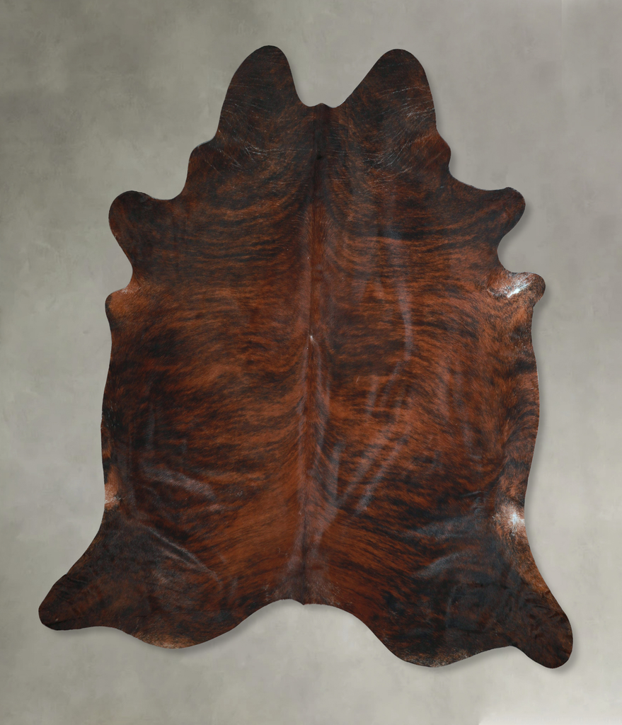 Dark Brindle XX-Large Brazilian Cowhide Rug 8'5"H x 7'5"W #A48629 by Hudson Hides