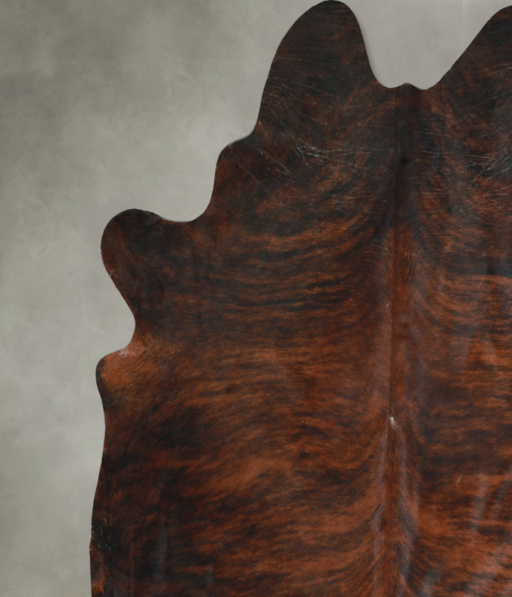 Dark Brindle XX-Large Brazilian Cowhide Rug 8'5"H x 7'5"W #A48629 by Hudson Hides