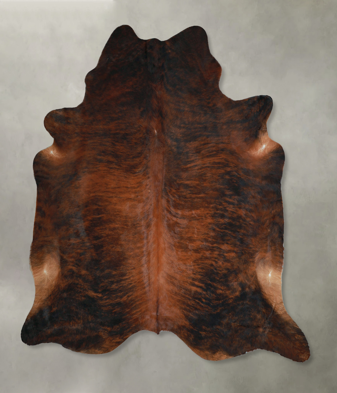 Dark Brindle XX-Large Brazilian Cowhide Rug 8'2"H x 7'7"W #A48638 by H