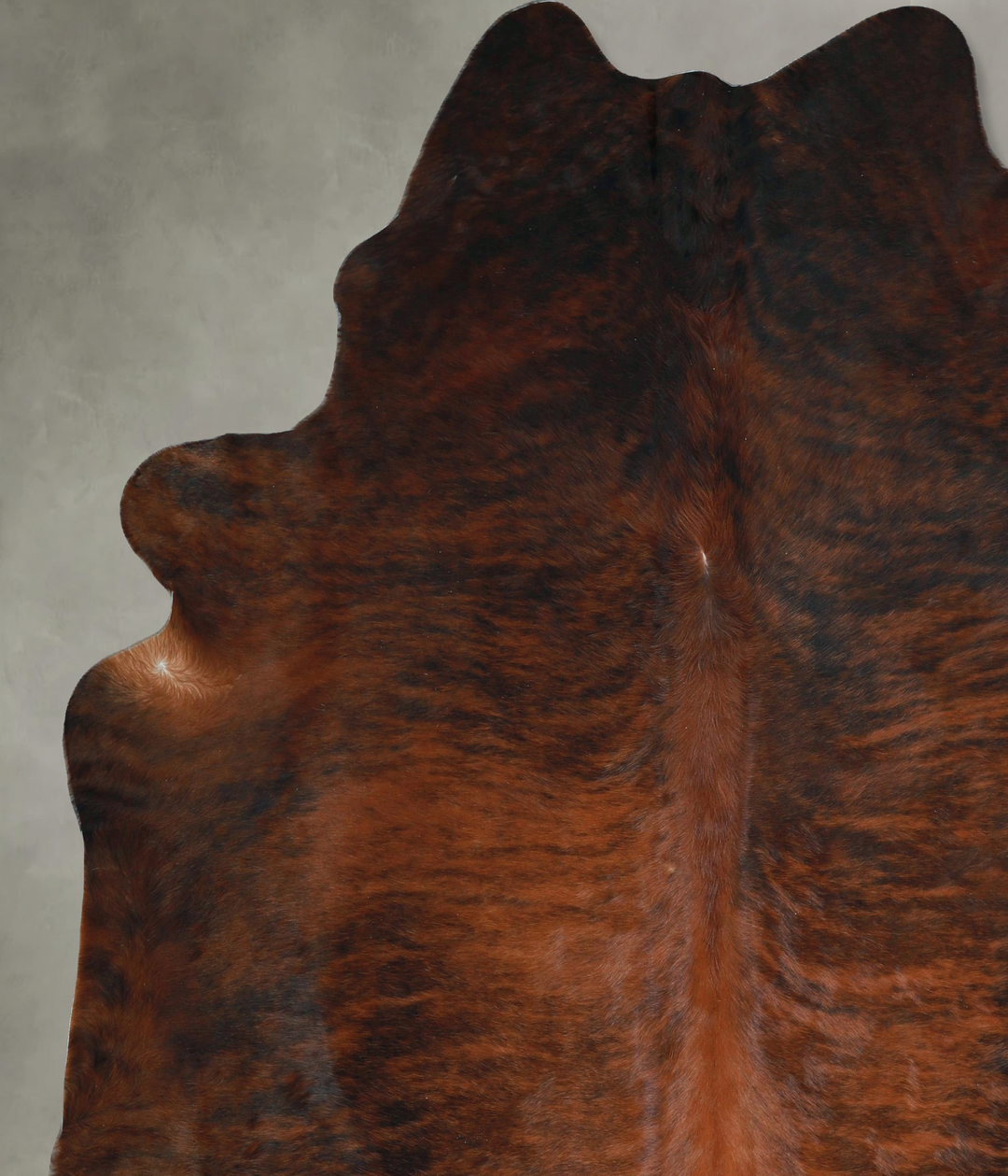Dark Brindle XX-Large Brazilian Cowhide Rug 8'2"H x 7'7"W #A48638 by H