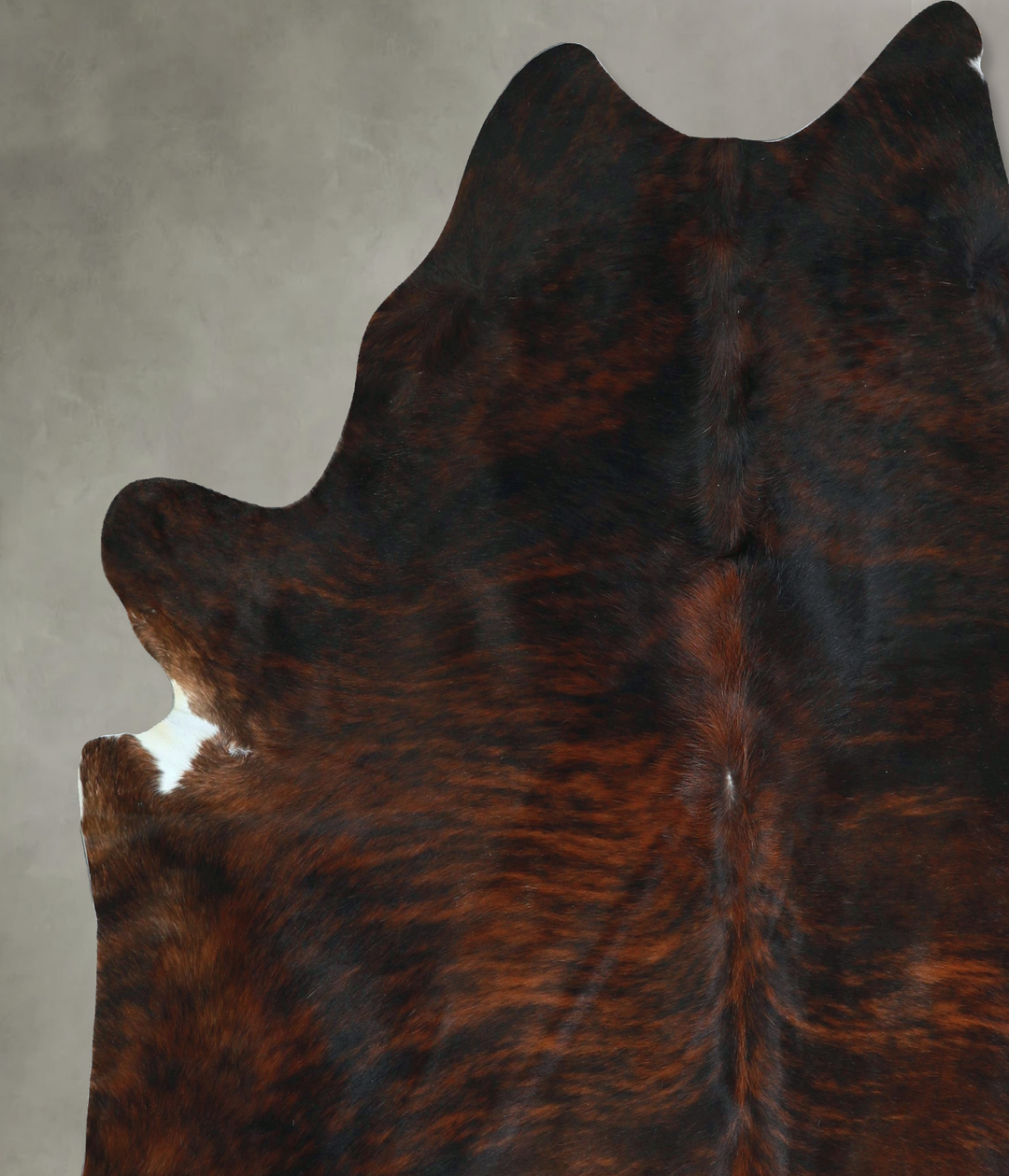 Dark Brindle XX-Large Brazilian Cowhide Rug 7'10"H x 7'1"W #A48640 by 