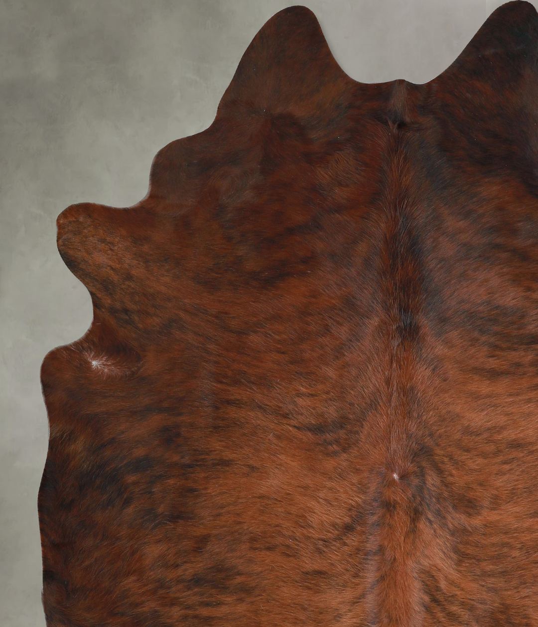 Dark Brindle X-Large Brazilian Cowhide Rug 7'8"H x 6'6"W #A48648 by Hu