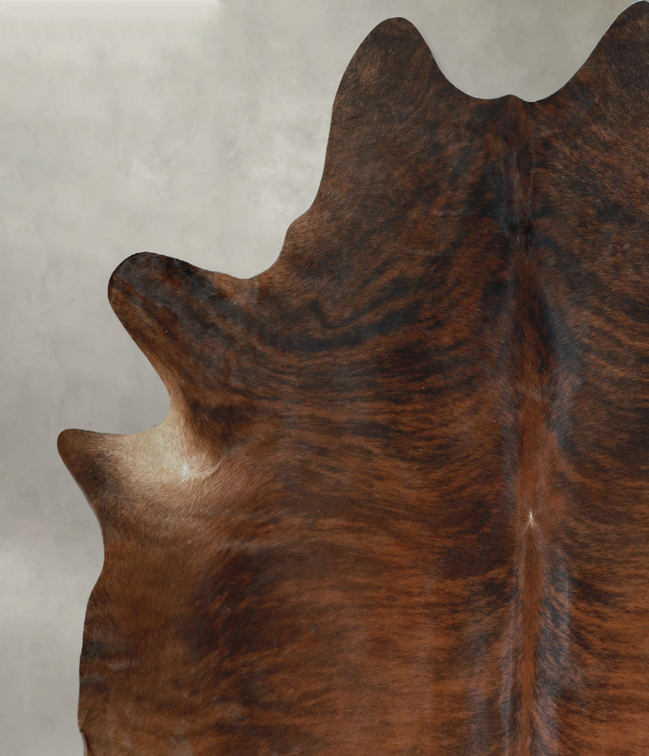 Dark Brindle XX-Large Brazilian Cowhide Rug 8'3"H x 7'0"W #A48652 by Hudson Hides