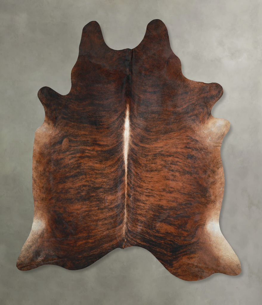 Dark Brindle XX-Large Brazilian Cowhide Rug 7'7"H x 6'10"W #A48654 by Hudson Hides
