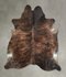 Dark Brindle XX-Large Brazilian Cowhide Rug 7'8