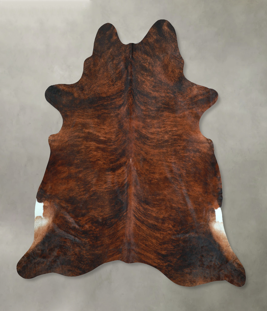 Dark Brindle XX-Large Brazilian Cowhide Rug 7'4"H x 6'11"W #A48669 by Hudson Hides
