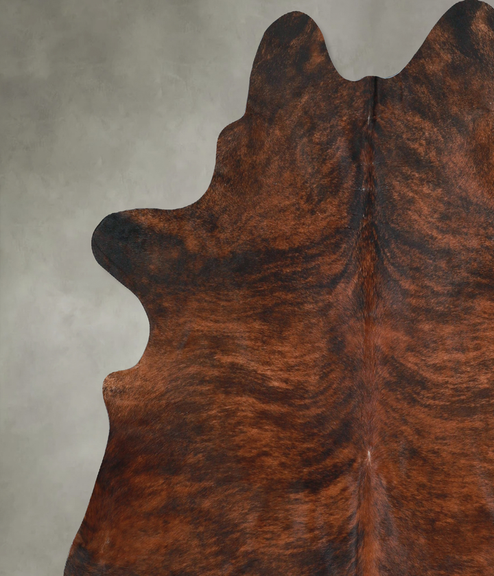 Dark Brindle XX-Large Brazilian Cowhide Rug 7'4"H x 6'11"W #A48669 by Hudson Hides