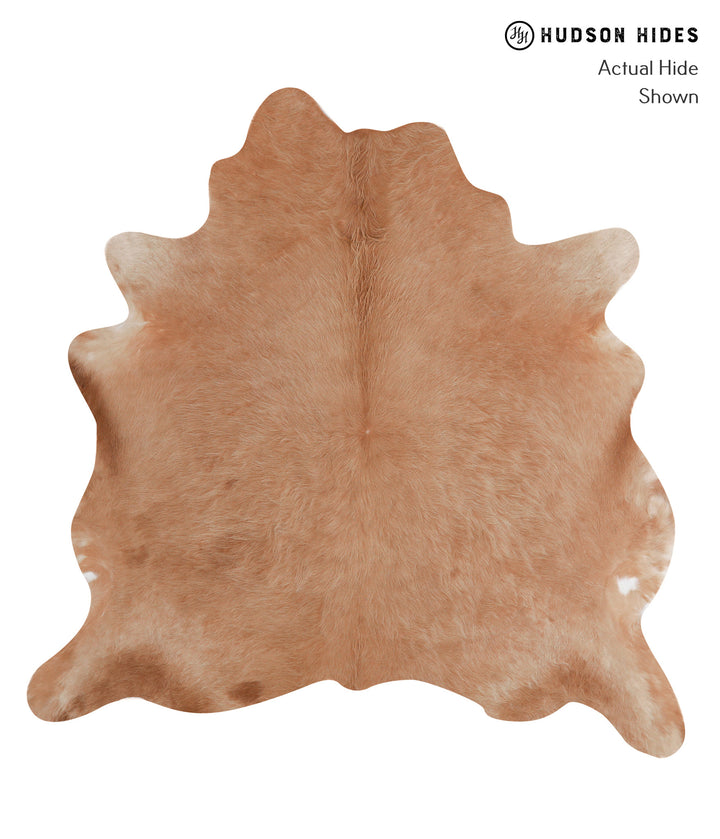 Solid Brown X-Large Brazilian Cowhide Rug 6'4"H x 6'3"W #A4867 by Hudson Hides