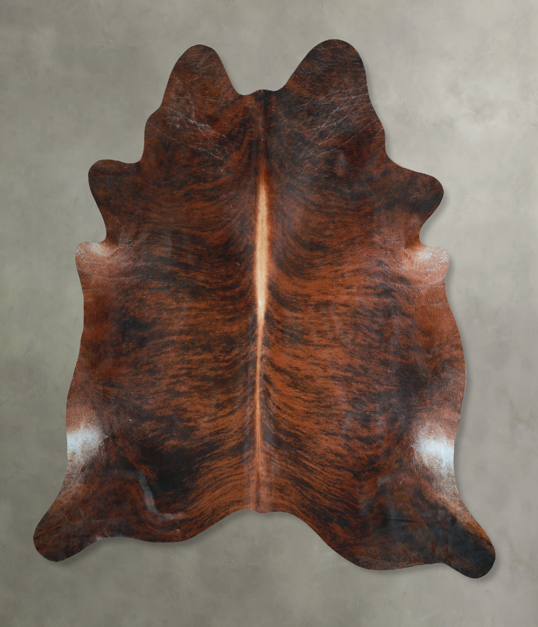 Dark Brindle XX-Large Brazilian Cowhide Rug 7'9"H x 7'6"W #A48672 by H