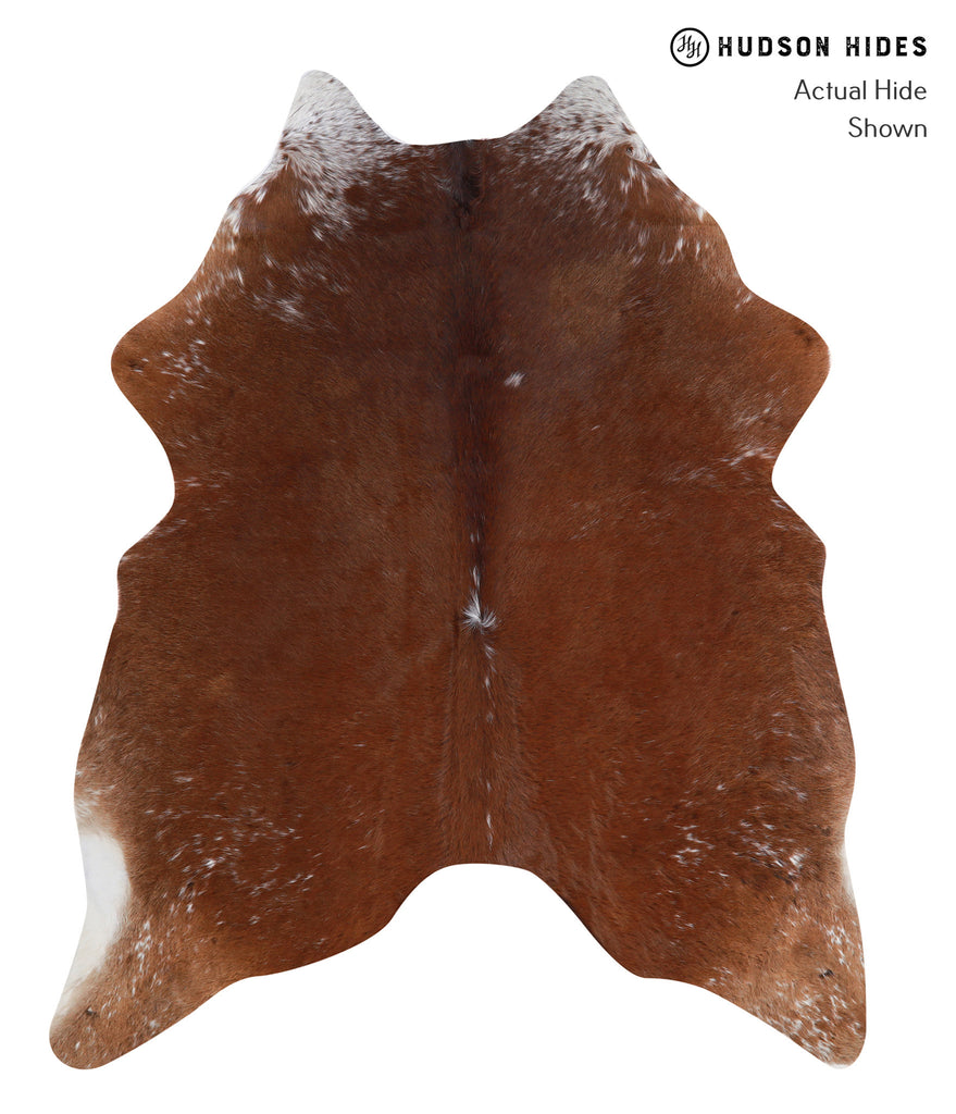 Salt and Pepper Brown Large Brazilian Cowhide Rug 6'9"H x 5'7"W #A4868 by Hudson Hides
