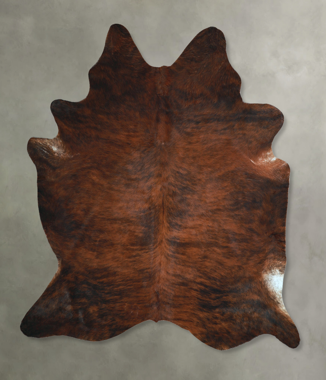 Dark Brindle XX-Large Brazilian Cowhide Rug 8'1"H x 7'0"W #A48681 by H