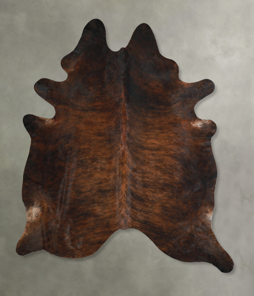 Dark Brindle XX-Large Brazilian Cowhide Rug 8'5"H x 7'3"W #A48684 by Hudson Hides