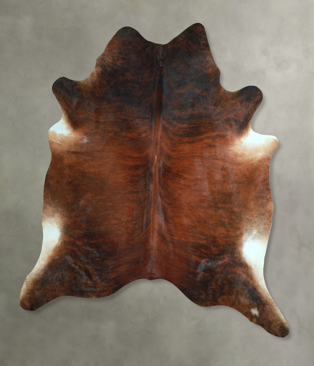 Dark Brindle XX-Large Brazilian Cowhide Rug 8'4"H x 7'7"W #A48685 by H