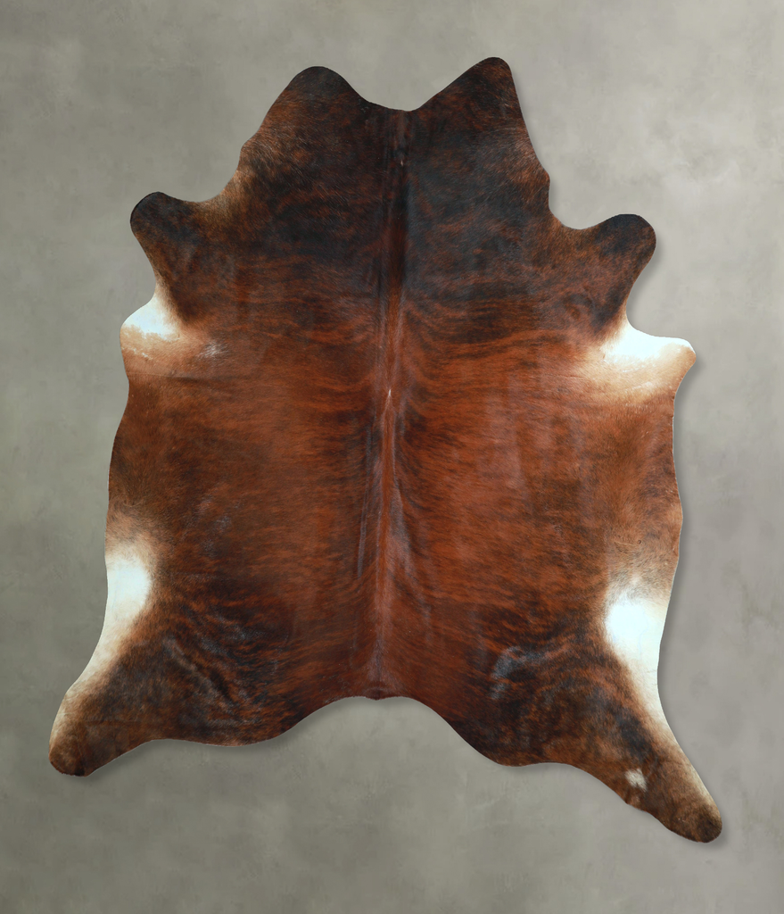 Dark Brindle XX-Large Brazilian Cowhide Rug 8'4"H x 7'7"W #A48685 by Hudson Hides