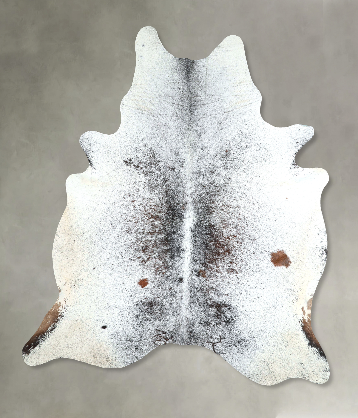 Salt and Pepper Black Cowhide Rug #A48695