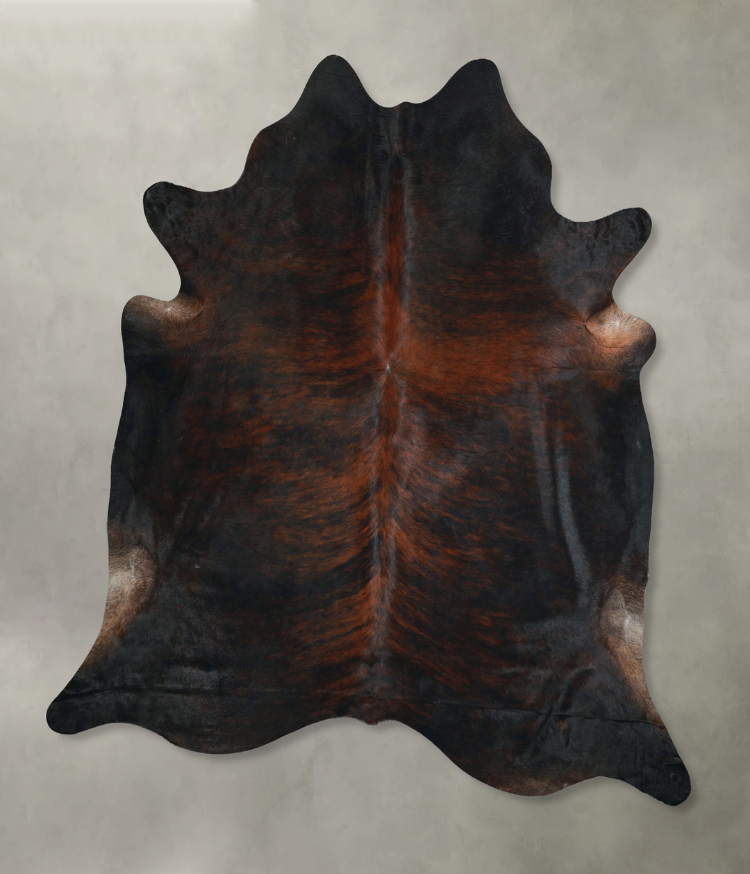 Dark Brindle XX-Large Brazilian Cowhide Rug 7'9"H x 7'2"W #A48698 by H