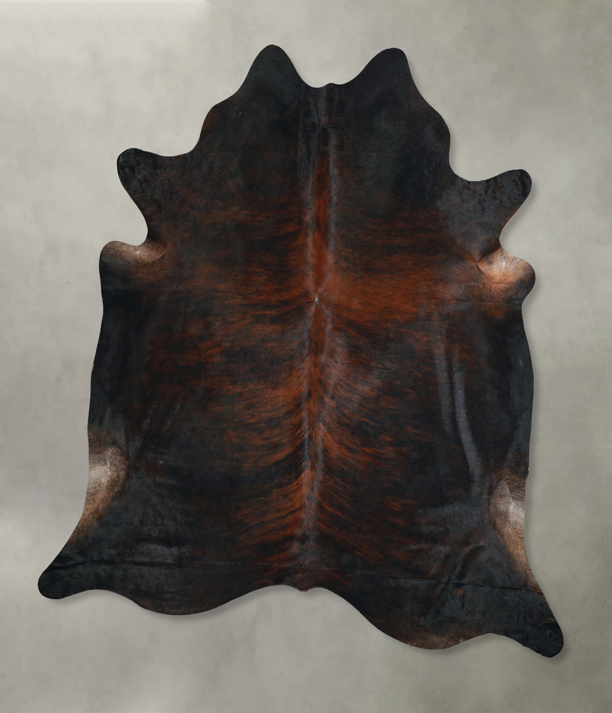 Dark Brindle XX-Large Brazilian Cowhide Rug 7'9"H x 7'2"W #A48698 by Hudson Hides