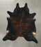 Dark Brindle XX-Large Brazilian Cowhide Rug 8'0